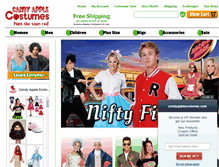 Tablet Screenshot of candyapplecostumes.com